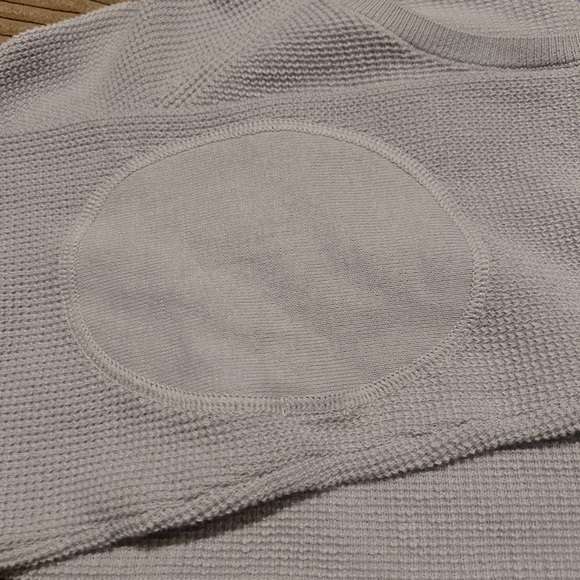 NEW⚓️Onia Men Waffle Knit Cotton Cashmere Crewneck Sweater XL Heather Gray - Picture 9 of 10